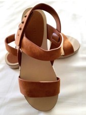 New Jenni kayne suede Sunday Sandal Saddle Size 9