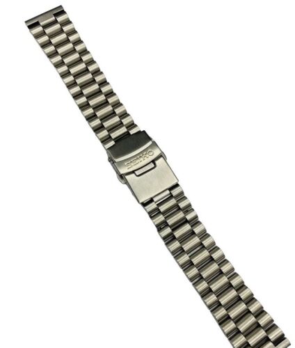 20mm Seiko straight lugs stainless steel gents watch strap,New.(BU-01) - Picture 1 of 5