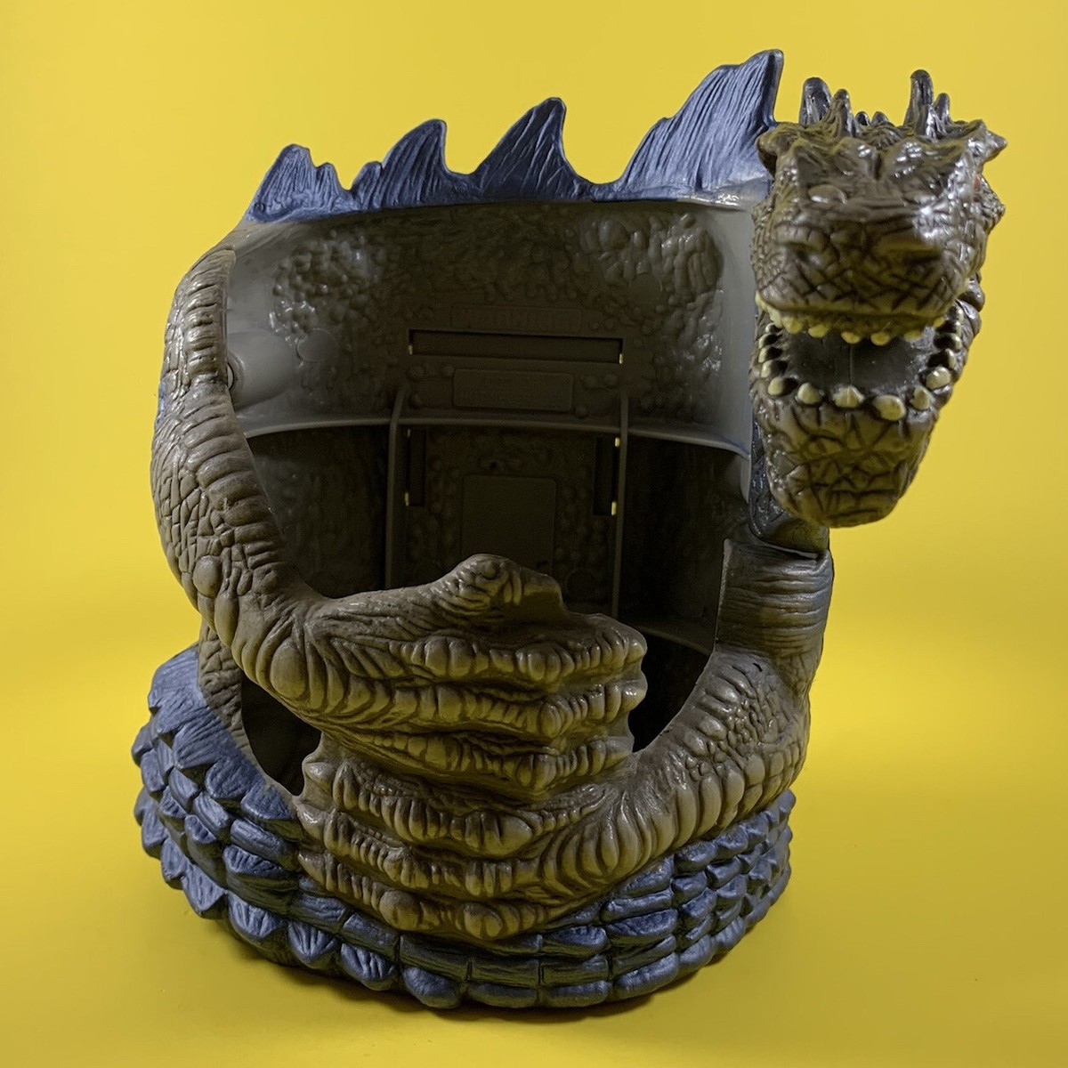 VINTAGE 90's GODZILLA MONSTER FIGURE CAR DOOR DRINK CAN CUP COFFEE