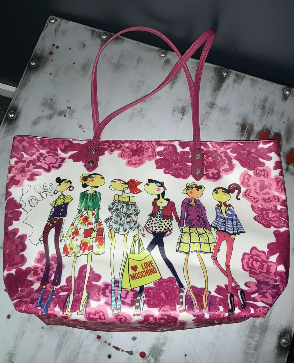 Rare Moschino Love Charming Women s Shoulder Bag Tote Excellent Condition