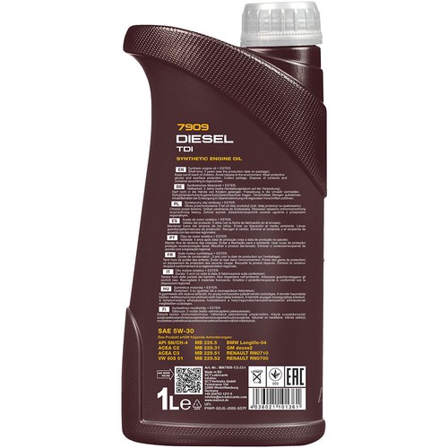 DENCKERMANN Inspektionspaket MANNOL Diesel TDI 5W-30 11L für Chrysler 300 C - Bild 8 von 9