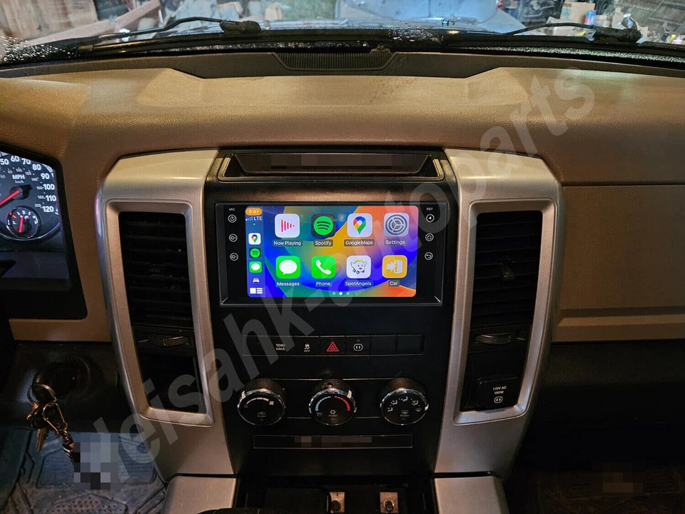 Para 2009-2012 DODGE RAM 1500 2500 3500 Apple CarPlay Android rádio automático GPS WIFI - Imagem 4 de 4