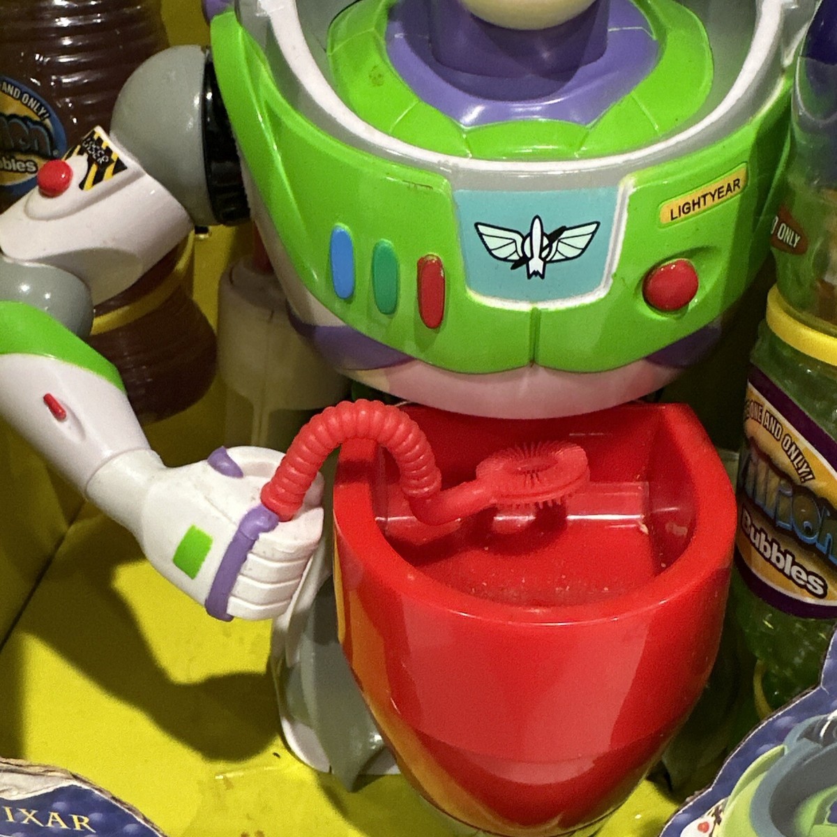 特撮 TOY STORY Buzz BUBBLE BLOWIN FRIENDS Toy Story Disney Buzz Bubble Blower W/Gazillion Bubbles
