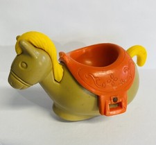 Vintage HASBRO Weeble Wobble Western Ranch HORSE w/SADDLE Replacement