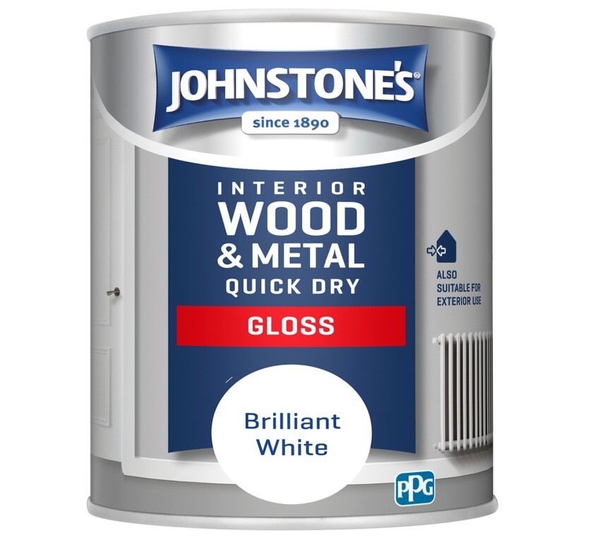 Johnstones Paint Quick Dry Gloss White 750Ml 5010426813615 - Image 9