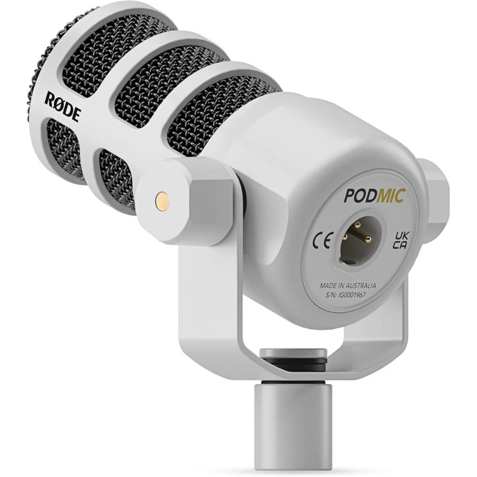 RODE PodMic Dynamic Podcasting Microphone (White) - Image 3 of 4