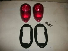 MGA , TR3 , SPRITE ,JAGUAR , MORRIS , MORGAN  TAIL LIGHT LENS W GASKETS & SCREWS