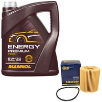MotoröL Set 5W-30 5 Liter + ÖLfilter SH 4039 P FüR Lexus GS 300H L1 133 KW 181PS