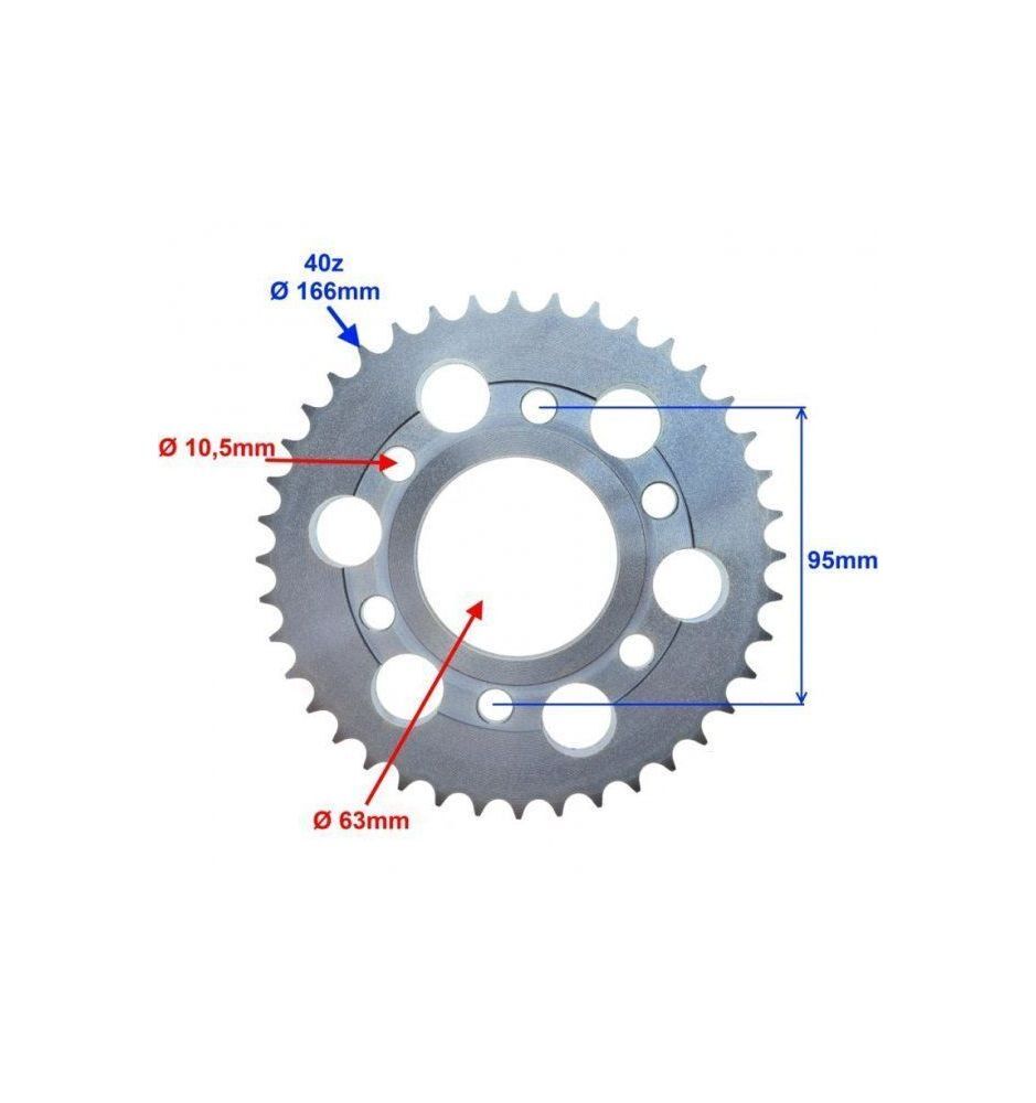 ZZRSDAN Kettenrad-Entferner Werkzeug – 2-teilig, Für 66cc/80cc Motorrad-Motoren