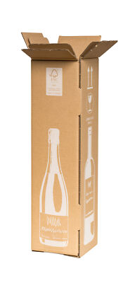 Weinversandkarton Flaschenversandkarton für 1 Flasche PTZ 5-960 Stück wählbar