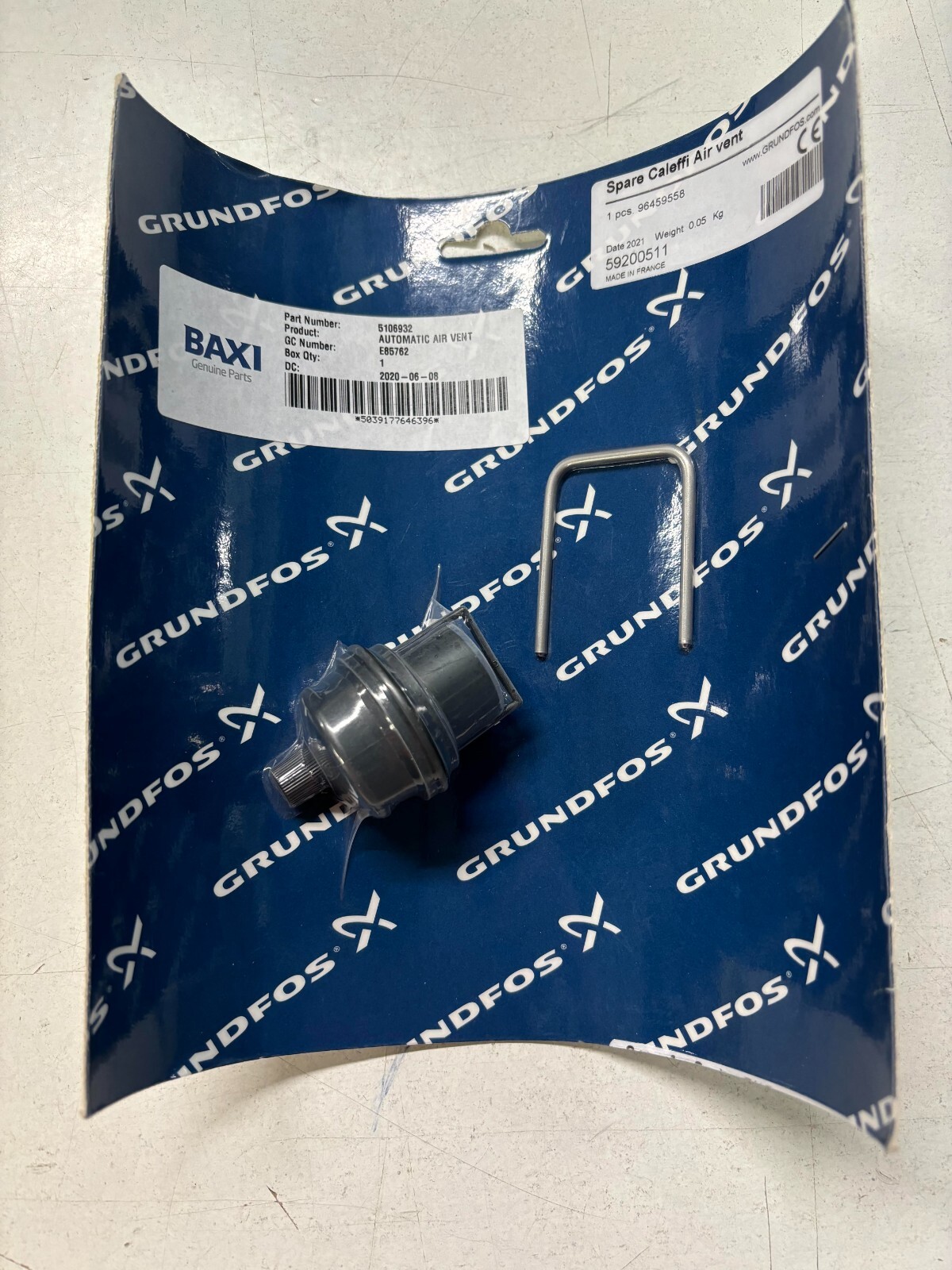 BAXI 5106932 AUTOMATIC AIR VENT **VAT RECEIPT**