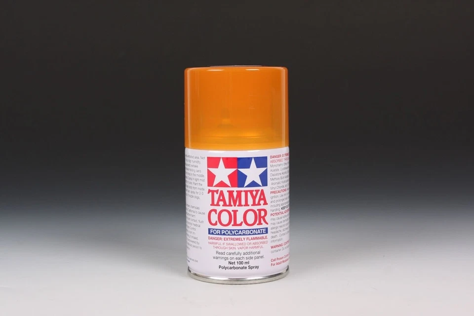Tamiya 86043 PS-43 Translucent Orange Polycarbonate Lexan RC Spray Paint 100ml - Image 2 of 2
