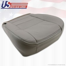 2002 - 2007 Ford F250 F350 Lariat Passenger Bottom Leather Seat Cover Flint Gray
