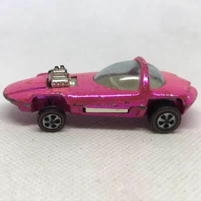 Hot Wheels Redline Silhouette Car 1967 Hot Pink White Int. Made In