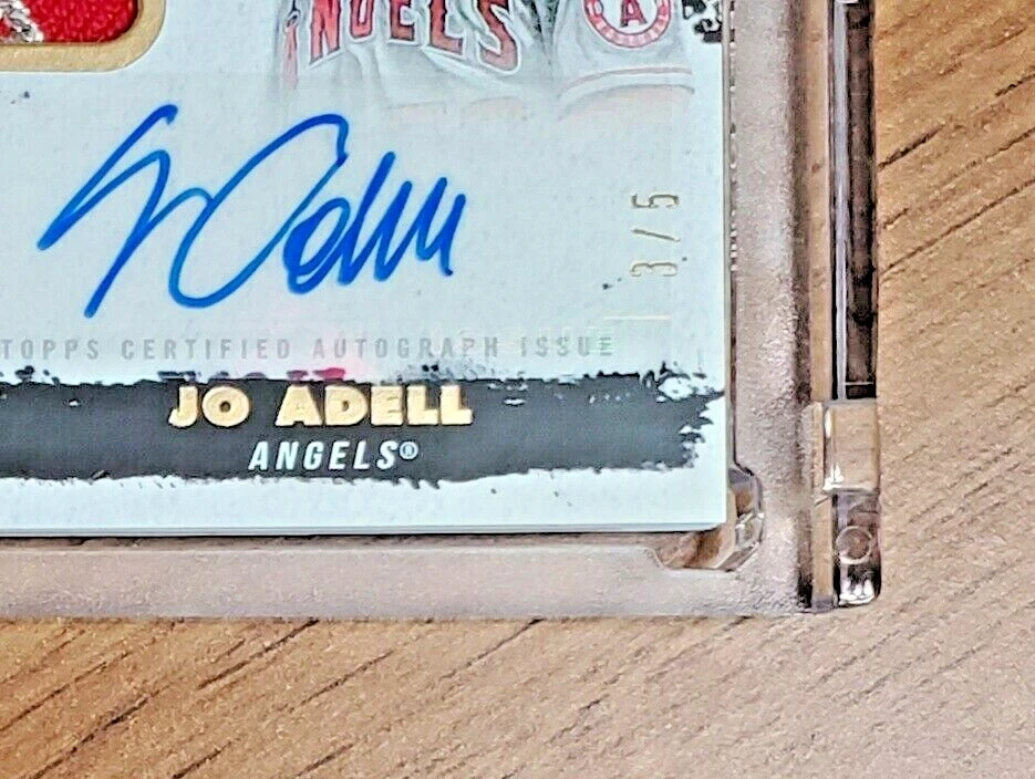 Jo Adell - ROOKIE - Topps Inception - Player-Worn Jumbo Hat Patch RPA /5  ANGELS - Image 4 of 4