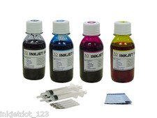 4x100ml refill ink for HP 63 xl Deskjet 1110 1112 2130 2131 2132 2133 2134 3630