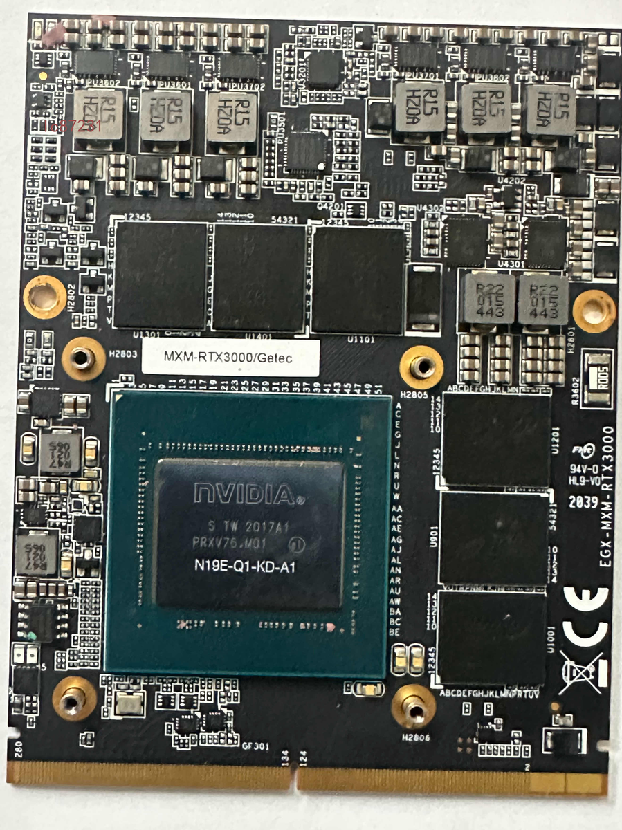 NEW Nvidia Quadro RTX3000 6GB MXM 3.0 Type B Dell Alienware HP