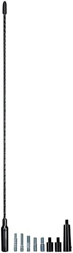 Black Spiral 17-Inch Replacement Antenna Mast for Enhanced Signal Reception