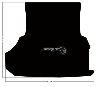 New! 2011 - 2023 Dodge Charger SRT Black Carpet Trunk Mat Hellcat Logo Rear Deck