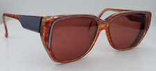 Vintage Nordic Elle Brown Gray Oval Sunglasses FRAMES ONLY