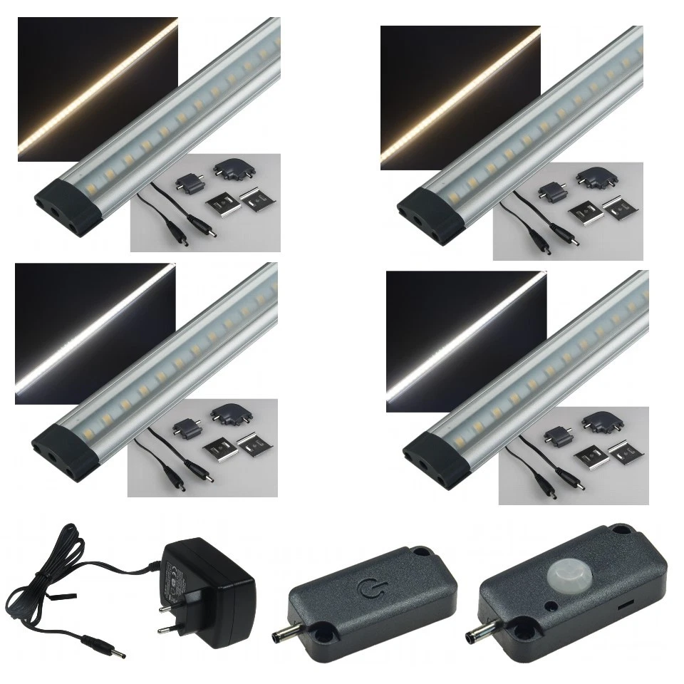 CHILITEC Lichtleiste SMD LED Unterbauleuchte Küchenleuchte tageslicht-/ warm-weiß X