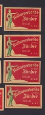 4 Old Match Tag Czechoslovakia BN183693 Schoolboy