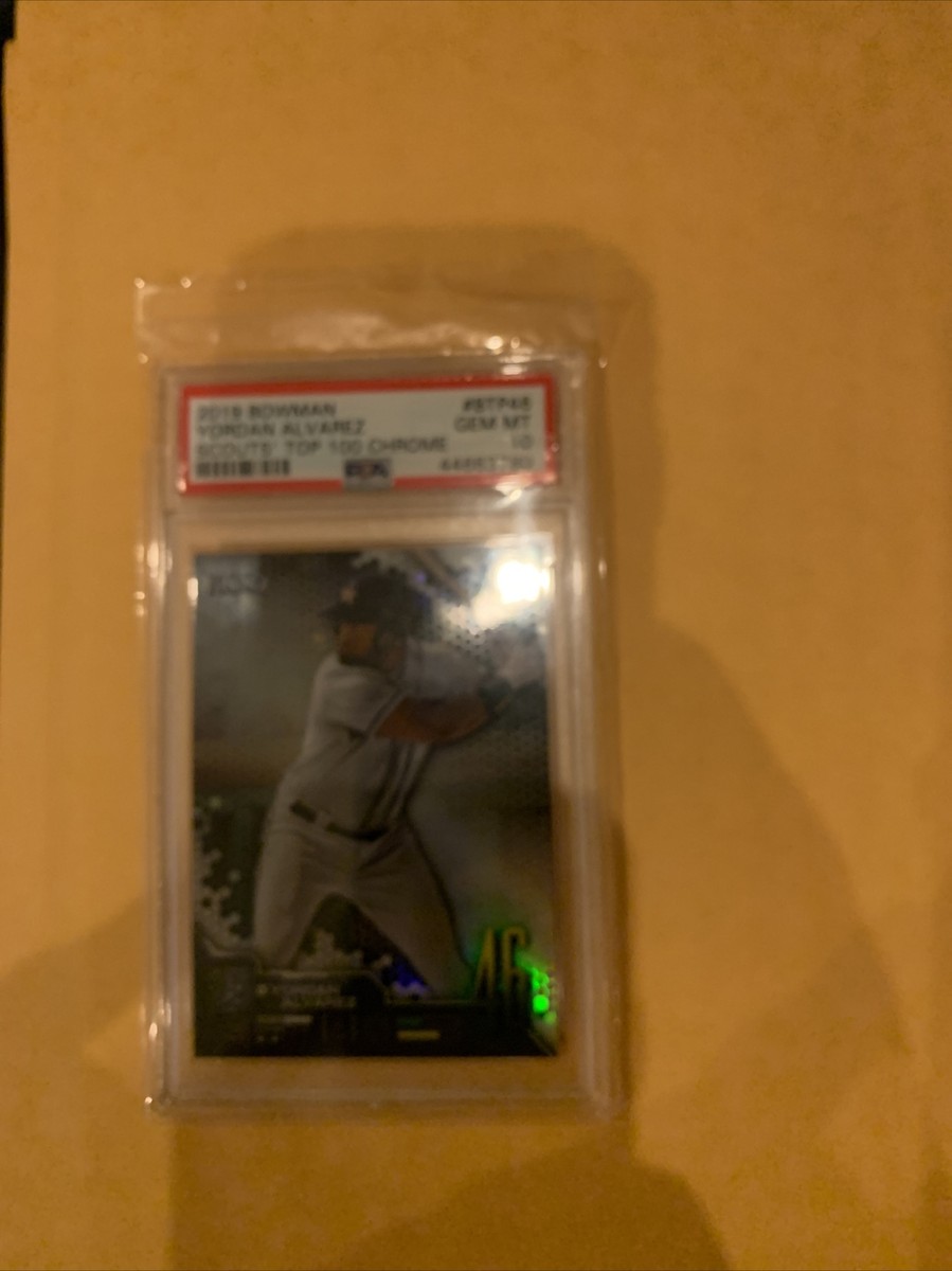 スポーツ選手 yordan alvarez 2nd bowman Gold Top100 2019 Bowman Chrome Yordan Alvarez Scouts' Top 100 🔥PSA 10