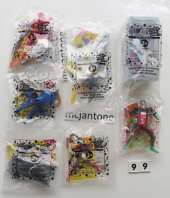 超レア Jack In The Box DC スーパーヒーローセット1999年 MIP SET 7 Jack in the Box 1999 DC SUPER HEROES Superheroes