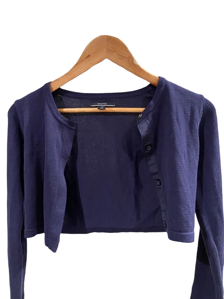 Camisa corta con botones Nautica azul niñas talla 10 nueva con etiquetas precio de venta sugerido por el fabricante 44,50 USD Foto 2 de 4