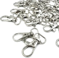 40Pcs 360° Metal Swivel Trigger Snap Hooks Lobster Claw Clasps, Wide 1/2 Inch...