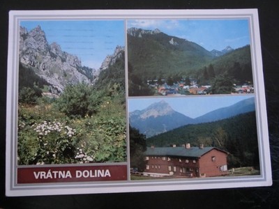 Ansichtskarte Slowakei Mala Fatra Kleine Fatra Vratna Dolina Tiesnavy Sokol 1987