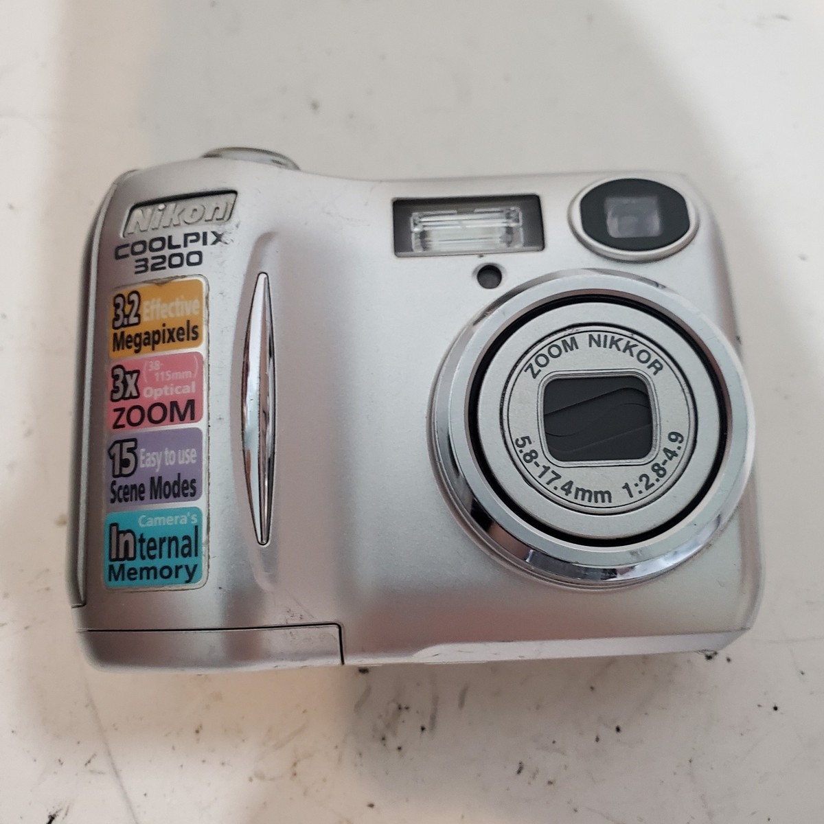 Nikon E3200 Coolpix Digital Camera 3.2MP eBay Compact | Shoot 