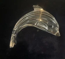 Waterford Crystal 'Dolphin' 5” Figurine/ Glass Paperweight VGUC