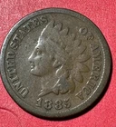 1885 US Indian Head Cent! Good+! Harder to Find! Lower Mintage!