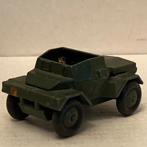 Dinky Toys - Scout Car 673 - Diecast Military Vehicle with Driver - Used.
