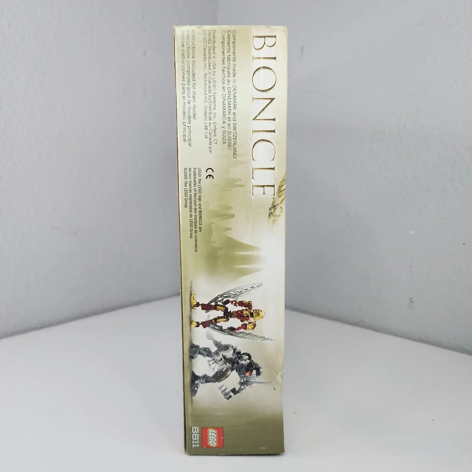 LEGO Bionicle 8811 Toa Lhikan & Kikanalo 2004 Metru Nui Rare Set New Sealed Box - Image 3 of 4