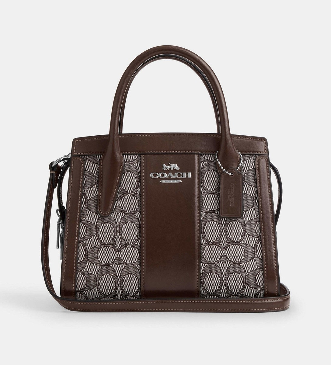 NWT Coach Andrea Carryall Bag In Signature Jacquard | eBay