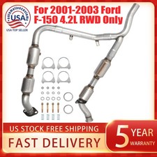 LH + RH Side For 2001 2002 2003 Ford F-150 4.2L Catalytic Converter (Only RWD),,