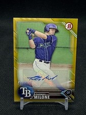 2016 Bowman Auto Gold 50/50 Thomas Milone #PA-TM