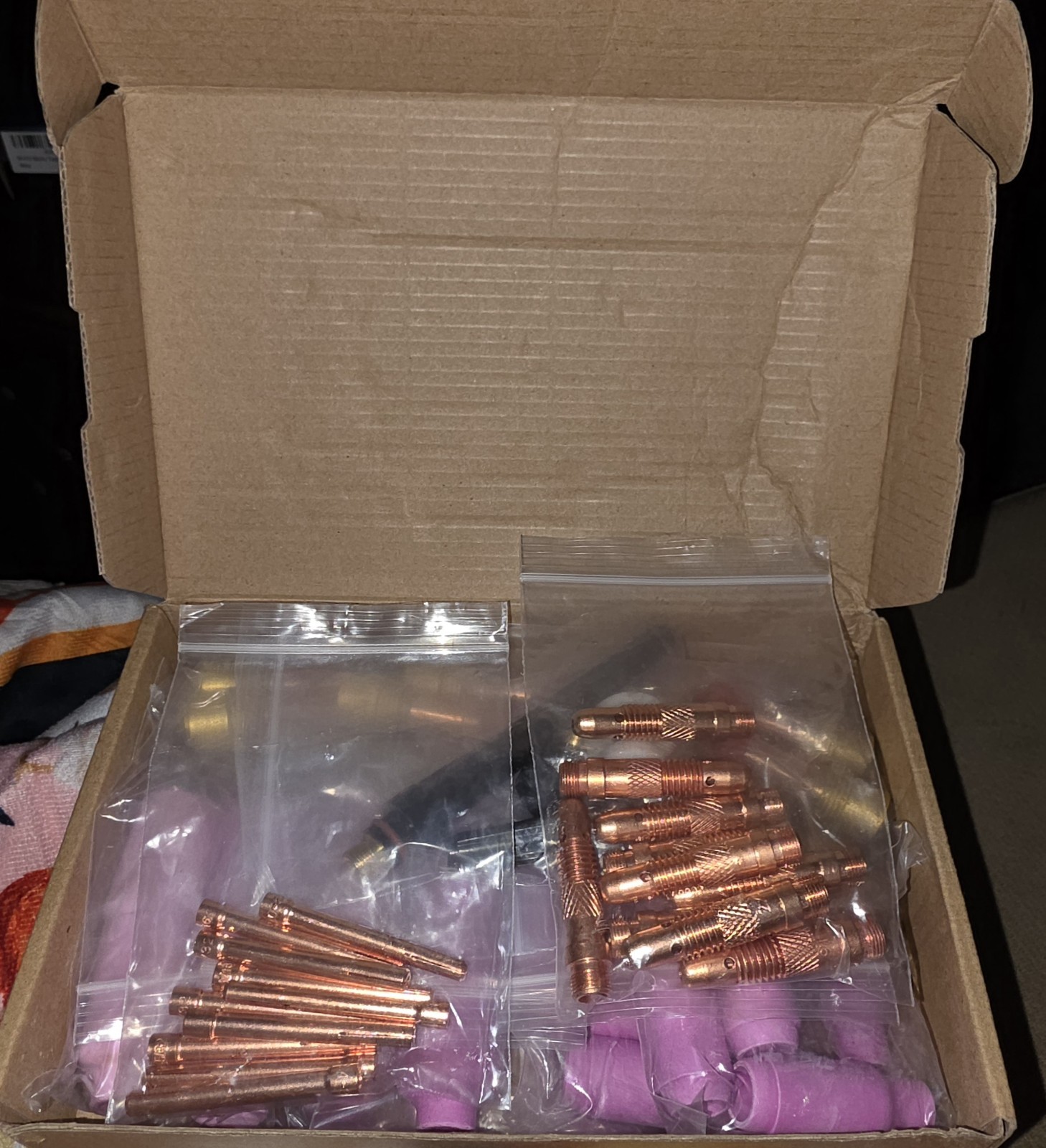 Assorted TIG Welding Collets, Lenses, Cups Kit - Collet, Lens, Cup Set