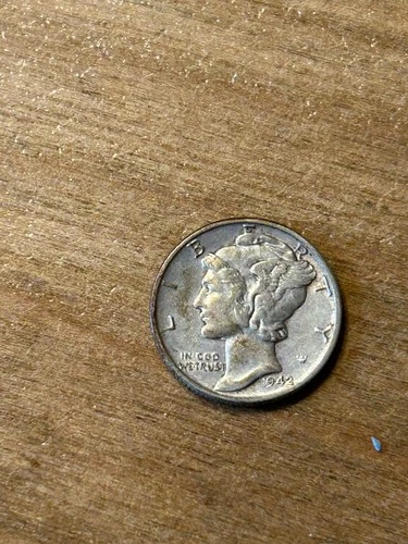 1942 Mercury Dime XF+
