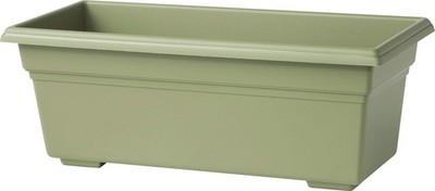 Root & Vessel 16190, Sage, Countryside Flower Box Planter, 18-Inch, Sage 