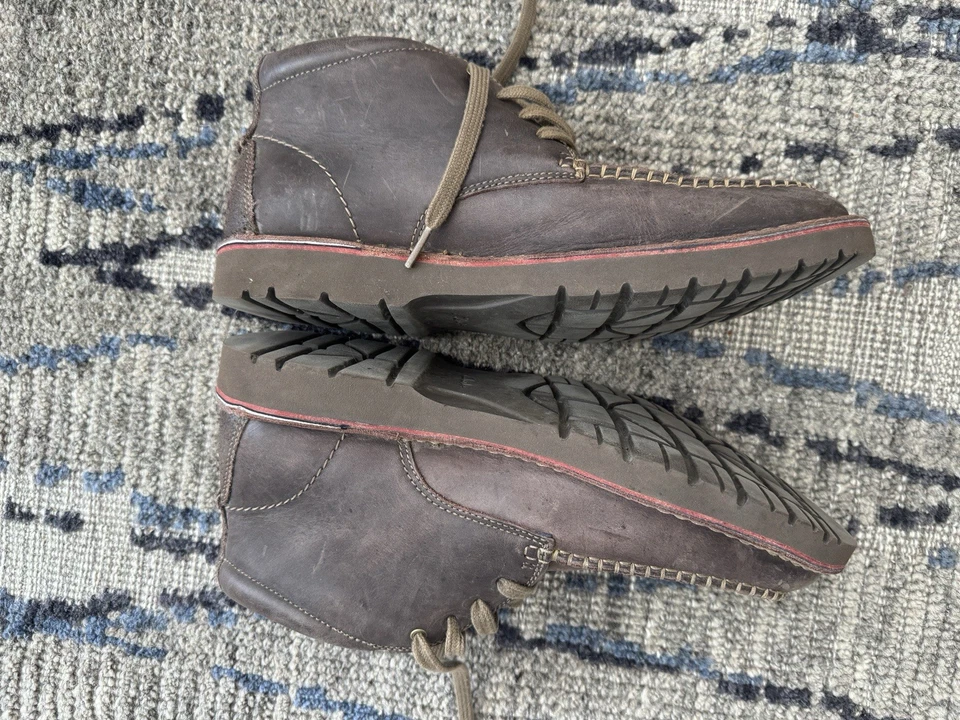 Bota utilitaria de trabajo de cuero Clarks para hombre - 10 Foto 2 de 4