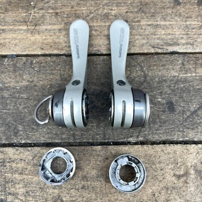 Vintage Shimano SL-1055 Downtube Shifter Set Braze On Road Bike 7