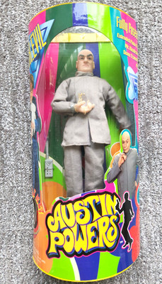 1998 AUSTIN POWERS DR. EVIL FULLY POSEABLE FIGURE TRENDMASTERS NEW SEALED