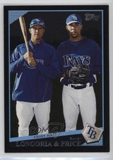 2009 Topps Classic Combos Wal-Mart Black Evan Longoria Checklist David Price n1u