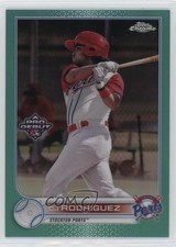 2022 Topps Pro Debut Chrome Aqua Refractor 21/75 CJ Rodriguez #PDC-33 1d49
