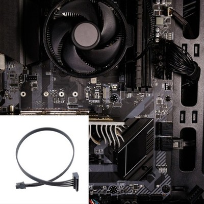 15Pin Male to 4Pin/6Pin Female Extension Power Cable Motherboard Computer HDD