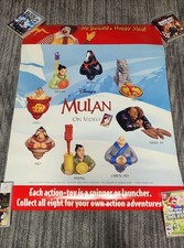 1999 McDonalds Disney Mulan Happy Meal Toy Postet Pack