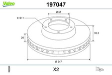 Disque de frein Peugeot 108